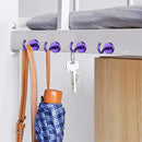 MIKEDE Magnetic Hooks, 40Lbs+ Heavy Duty Magnet Hooks for Cruise Cabins, Super Neodymium Hanging Hooks Strong Magnets with Hook for Fridge, Magnetic Hanger for Grill, Toolbox, Storage(Purple, 10 Pack) by CozyNest Decor