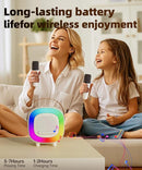 Mini Karaoke Machine Speaker for Kids Adults, Portable Bluetooth with 2 Wireless Microphones, Children's Day Birthday Gift Ideas for Toys for Teens Boys and Girls Aged 4, 5, 6, 7, 8, 9, 10, 11, 12+ by TinyTreasures Baby Boutique