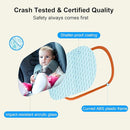 Baby Car Mirror, Safety Car Seat Mirror for Rear Facing Infant, Clear Wide View, 360°Rotation, Easily Observe the Baby Move, Secure, Shatterproof, Crash Tested and Certified(Orange) by TinyTreasures Baby Boutique