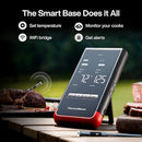 Smart Bluetooth Wireless Meat Thermometer: Standalone Base, WiFi Unlimited Range, 6 Sensors with NIST Certified Accuracy, 2 Probes for Kitchen, BBQ, Grill, Oven, Smoker, Rotisserie by TinyTreasures Baby Boutique
