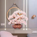 Natural Rose Quartz Tree Large,14" Chakra Crystal Tree(1,251 Gemstone Count) w/Lucky Coins Chain Healing Properties - Bonsai Feng Shui Money Tree for Love Self Care Home Office Decoration by GreenHaven Gardens