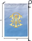 Alpha Tau Omega Licensed Flag Garden Flag Banner Yard Decor Outdoor Decoration (Alpha Tau Omega