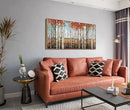 Large Framed Wall Art for Living Room Birch Tree Wall Decor Red Forest Painting Artwork Wall Decoration Nature Pictures Wall Art Fall Above Bed Wall Decor by CozyNest Decor