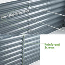 Land Guard 8×4×2ft Galvanized Raised Garden Bed, Planter Boxes Outdoor, Raised Garden Beds Outdoor for Vegetables, Flowers, Herbs, 479 Gallons, Modern Gray… B0CWTYXT24 by GreenHaven Gardens