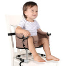 Booster Seat for Dining Table: Portable Toddler Booster Chair with Safety Buckle and Height Adjustable, Baby Feeding High Chair for Home Travel - Brown by TinyTreasures Baby Boutique