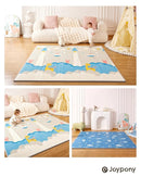 Baby Play Mat 79" X 71",Extra Large Foldable Play Mats for Babies and Toddlers,Waterproof AntiSlip Portable Baby Floor Mat for Tummy Time,Foam Baby Mat for Floor with Travel Bag Indoor Outdoor by TinyTreasures Baby Boutique