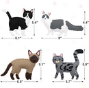 CiyvoLyeen Kitten Craft Kit Kids DIY Crafting and Sewing Set Kitty Cat Stuffed Animal Felt Plushies for Girls and Boys Educational Beginners Sewing Gift Ideas by TinyTreasures Baby Boutique