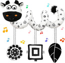 Black and White High Contrast Baby Toys - Sensory Infant Hanging Carseat & Stroller Toy for Newborns 0-6,6-12Months Perfect Easter Birthday & Baby Shower for Babies Boys Girls by TinyTreasures Baby Boutique