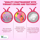 Bundaloo Jumbo Musical Caterpillar Plush Toy - Plays Fun Songs and 8 Musical Key Notes | for Children & Toddlers by TinyTreasures Baby Boutique