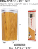 Airtight Food Storage Containers, Vtopmart 4 Pieces Large BPA Free Plastic Spaghetti Containers with Easy Lock Lids, for Kitchen Pantry Organization and Storage, Include 24 Labels (White, by CozyNest Decor