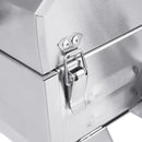 Royal Gourmet GT1001 Stainless Steel Portable Grill, 10000 BTU BBQ Tabletop Gas Grill with Folding Legs and Lockable Lid, Outdoor Camping, Deck and Tailgating, Silver by GreenHaven Gardens