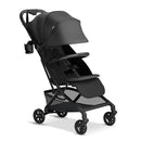 Mompush Velo Lightweight Travel Stroller – One-Hand Fold, Ultra-Compact & Airplane Friendly, Lie-Flat Recline Seat (from Birth to 50 lbs), Includes Cup Holder, Shoulder Strap, and Leather Bumper Bar by TinyTreasures Baby Boutique