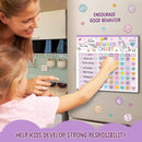 Reward Chart for Kids,Magnetic Behavior Chore Chart for Kids at Home,26 Little Hose Chore Charts,1960 Diamond Stickers,56 Reward Stickers,Incentive Chart to Develop Responsibility and Good Habits,Pink by CozyNest Decor