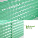 Land Guard 8x4x2ft Galvanized Raised Garden Bed, Planter Boxes Outdoor, Raised Garden Beds Outdoor for Vegetables, Flowers, Herbs, 479 Gallons, Lime Green… by GreenHaven Gardens