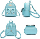 I IHAYNER Girls Bowknot Cute Leather Backpack Mini Backpack Purse for Women by TinyTreasures Baby Boutique