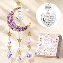 Sisters Gifts from Sister for Sister from Brother, Best Sister Gifts Unique Sister Birthday Gifts for Sister in Law Soul Sister, Moon Crystal Suncatcher for Window Hanging Decor by GreenHaven Gardens