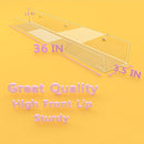 36 Inch 50% Thicker Clear Acrylic Book Shelves, Invisible Kids Wall Bookshelves for Baby Storage Book Rack, Toy Organizer, Book Display, Playroom, Bedroom, Toddler Room, Nursery 2 Packs by TinyTreasures Baby Boutique
