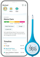 Kinsa Smart,Fever, Digital Medical Baby, Kid and Adult Termometro - Accurate, Fast, FDA Cleared Thermometer for Oral, Armpit or Rectal Temperature Reading - QuickCare by TinyTreasures Baby Boutique