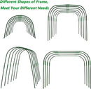 Garden Hoops Grow Tunnel for Raised Beds, 6 Sets 25.6" x 31.5" Rust-Proof Steel Greenhouse Hoops, Plant Support Garden Stakes Frame for Garden Fabric, Row Cover, Garden Netting by GreenHaven Gardens