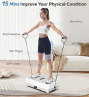 POWET Vibration Plate Exercise Machine for Weight Loss, Woukout & Lymphatic Drainage – Whole Body Vibrating with 99 Speed Levels & 5 Pre-Set Modes – Supports Up to 400lbs, Ideal for Home Use by CozyNest Decor