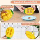 Baby Fruit Food Feeder - Silicone Nibble Tray Combo - Breastmilk Popsicle Mold for Cooling Relief, BPA Free Mesh Feeder for Infant Self Feeding (Monkey Pink + Pineapple) by TinyTreasures Baby Boutique