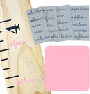 Little Acorns ADD ON - DIY Vinyl Growth Chart Ruler - Height Marker Arrows ONLY - Script - Straight by TinyTreasures Baby Boutique