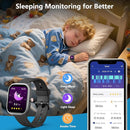Kids Wach for Girls Boys 6-15 Year Old - Smart Watch for Kids 1.8" Fitness Tracker,No Phone Needed,Pedometer Sleep Monitor Heart Rate Waterproof,Puzzle Game for Girls Boys Teens Birthday Gift (Black) by TinyTreasures Baby Boutique