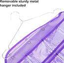 Dual Sided Hanging Organizer for Jewelry Makeup Storage Closet Organizers for Bows Socks Underwear with 42 Clear Pockets (PURPLE) by CozyNest Decor