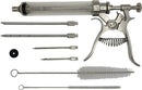 BBQ Smoker Grill Professional Meat Injector Syringe Kit for Smoking with Case, Heat Resistant Non Slip Gloves and Silicone Mop Brush for Turkey Marinade Injection by GreenHaven Gardens
