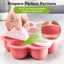 KeaBabies Silicone Food Freezer Trays with Lid, 2oz x 10 Pods Baby Food Storage Containers, Easy Puree Meal Prep, Breast Milk Silicone Freezer Molds, Dishwasher,Microwave Safe,BPA-Free(Blossom) by TinyTreasures Baby Boutique