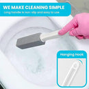Pumice Stone Toilet Bowl Cleaner | Toilet Pumice Stone with Extra Long Handle | Scouring Stick for Toilet Cleaning, Stain Removal on Toilets, Grills, Tiles, Grout & Pools | 2 Pack by CozyNest Decor