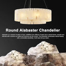 Alabaster Chandeliers D23in Round Chandeliers for Dining Room Small Chandelier Light Fixture for Kitchen Living Room Foyer Entryway Hallway by CozyNest Decor