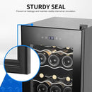 Wine Cooler Refrigerator 18 Bottles, Small Wine Fridge Mini Wine Fridge Countertop with Glass Door Wine Cellars for Red Wine, Champagne, Dry White Wine, Sparkling Wines by CozyNest Decor