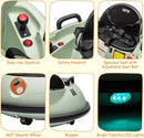 12V Electric Ride on Bumper Car for Toddlers, Kids Bumper Car with Remote Control, 360 Degree Spin, LED Lights, Dual Joysticks, Safety Belt for 18+ Months Kids, Green by TinyTreasures Baby Boutique