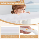 HONEY JOY Bed Rail for Toddlers, Extra Long, Foldable Portable Swing Down Safety Bed Guard Rail, Toddler Bed Rails for Crib, King Queen Full Twin Size Bed Mattress (White, 2 Pack, 71 Inch) by TinyTreasures Baby Boutique