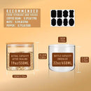 22oz Straight cylindrical Airtight Storage Jars with Bamboo Lid Set of 6 Storage Container Stackable Spice Jar, Kitchen Canister for Sugar, Tea, Cookies and Coffee beans (with Black Lable) by CozyNest Decor