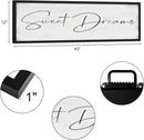 Sweet Dreams Sign Bedroom Decor: Sweet Dreams Wall Decor Above Bed Large Farmhouse Guest Room Hanging Plaque Framed Wall Art for Over Bed 12" x 40" by CozyNest Decor