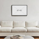 Framed Black and White Abstract Canvas Wall Art, Large Modern Art Prints Paintings Artwork for Walls, Minimalist Gray Pictures for Living Room Bedroom Dining Room Office Bathroom Wall Decor 24x36 In by CozyNest Decor