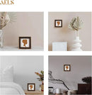 AELS 4x4 Inch Vintage Picture Frame, Elegant Luxury Antique Photo Frames with Glass Front, Photo Display, Tabletop Wall Hanging, Gift Ideas, Pearl Pattern by CozyNest Decor