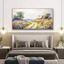ZUITINGHUA Wood Framed Canvas Wall Art For Living Room Large Wall Decor For Office Bedroom Decoration Country Road Landscape Pictures Farmhouse Paintings Artwork Mural Aesthetic Home Decor 30x60 In by CozyNest Decor