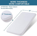 Baby Bassinet Mattress Topper, 35" x 20" x 2" Dual Sided Gel Memory Foam Mattress with Breathable Removable Soft Cover Fit for Yamesmile/Bellababy/AMKE/ANGELBLISS Baby Bassinet by TinyTreasures Baby Boutique