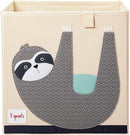 3 Sprouts Toy Storage Organizer: Toy Box Cube Organizer for Playroom, Nursery - Foldable Storage Bin - Sloth by TinyTreasures Baby Boutique