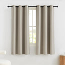 NICETOWN Natural Bedroom Curtains 63 Inches Length, 100% Blackout Drapes Thermal Insulated with Grommet for Living Room Office Privacy Darkening Curtain, 2 Panels, 42 x 63 Inch by TinyTreasures Baby Boutique