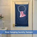 KEEPJOY Large Size 2Pack Hanging Laundry Hamper Bag, Door Hamper with 2 Hooks for Dirty Clothes - 35X21.6 inch - Blue (2Pack) by CozyNest Decor