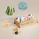 Bamboo Under Bed Storage with Wheels (2-Pack) – Rolling Underbed Shoe Organizer Box for Shoes, Blankets, Toys, Clothes Container Space-Saving Organizer Bins for Bedroom, Closet, Dorm, Nursery by CozyNest Decor
