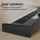 Aodsk 88 Key keyboard piano, Portable Digital Piano with Wooden stand Set for Beginners,128 Tone,128 Rhythm, 20 Demo Song, with Sustain Pedal, Carrying Case, Complimentary Online Piano Lessons by TinyTreasures Baby Boutique