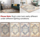 Keen Home Design 8x10 Rug - Machine Washable Area Rug with Non-Slip Backing, Ideal for Living Room, Dining Room, Bedroom - Vintage, Easy Clean, Durable, Low Pile Rug - (8' x 10') by CozyNest Decor