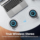 Bluetooth Speaker Wireless,IP67 Waterproof & Dustproof Portable Speaker with Lights,15W Loud Stereo Sound, 2500mAh Battery All Day Playtime, TWS Pairing, BT5.3, Home/Party/Outdoor/Beach (Blue Black) by TinyTreasures Baby Boutique