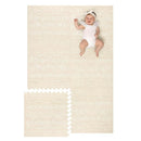 Baby Play Mat for Floor – 4x6ft Beige | Soft Non Toxic Premium EVA Foam Tiles for Tummy Time, Crawling & Playroom – Waterproof Interlocking Floor Mat for Babies & Toddlers by Lillefolk (6 Tiles) by TinyTreasures Baby Boutique