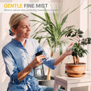 Plant Mister Spray Bottle, 13.5 oz Leak Proof Glass Spray Bottle for Inside Plants, Succulents, Herbs, Cleaning, Hair Care, Refillable Fine Mist Sprayer with Adjustable Mist Nozzle (Grey) by GreenHaven Gardens